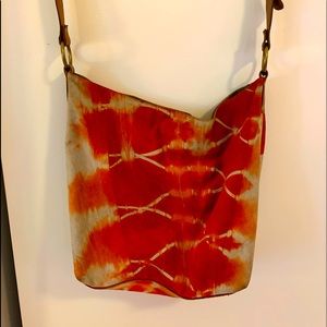 Lucky Suede Tye Dye Shoulder Bag